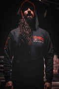 POSSESSED 40 YEARS SEVEN CHURCHES ZIP HOODY - BLACK
