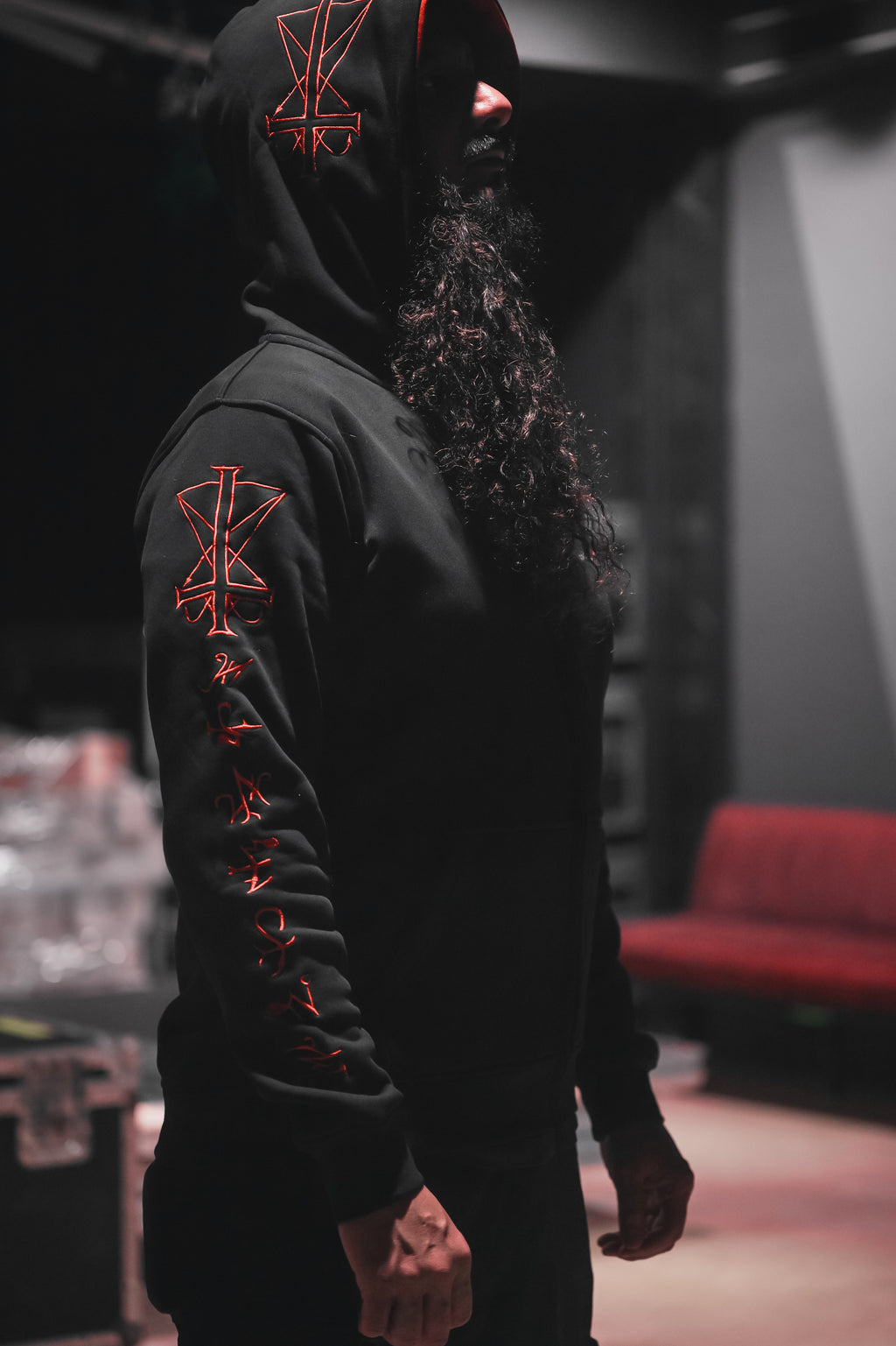 POSSESSED 40 YEARS SEVEN CHURCHES ZIP HOODY - BLACK