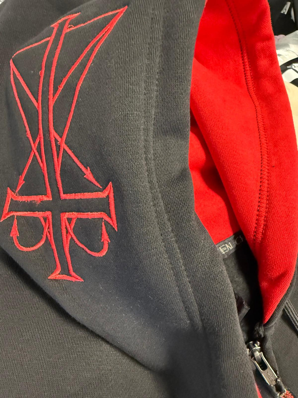 POSSESSED 40 YEARS SEVEN CHURCHES ZIP HOODY - BLACK